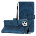 thumbnail image 1 of Compatible avec iPhone 11 Pro Étui Papillon Embossée avec Portefeuille et Support, 1 of 5