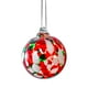 thumbnail image 2 of Adorno de bola de Navidad de vidrio soplado a mano | Bola Decorativa Colgante de 2.4" | Textura y brillo artesanales únicos | Lazo de vidrio duradero | Interior al aire libre Hogar, Árbol, Ventana,, 2 of 6