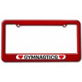 thumbnail image 1 of Gymnastics Love with Hearts License Plate Tag Frame, Multiple Colors, 1 of 1