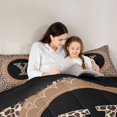 thumbnail image 5 of Feelyou Leopard Print Full Size Comforter Sets, Initial Y Letter Bedding Sets, 3pcs, 5 of 8