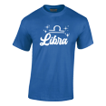 thumbnail image 2 of Respect My Tshirt - Libra Zodiac Sign Graphic T-Shirt, Astrology Symbol Design, Crew Neck, Blue, Small, 2 of 5