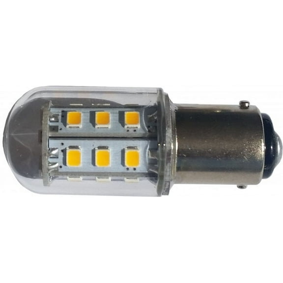 (10 Pack) LED 12V Waterproof Super Bright BA15D Clear Cover