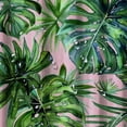 thumbnail image 5 of Orinice Palm Leaf Shower Curtain,Green Tropical Plant Print on Pink Shower Curtain Design,Waterproof Polyester Fabric Bathtub Curtain with 12 Hooks 60x72, 5 of 7