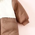 thumbnail image 6 of OJSFQUFP Baby Winter Hooded Snowsuit Cute Bear Ear Padded Jumpsuit Color Block Cartoon Print Warm for Boys Girls, 6 of 8