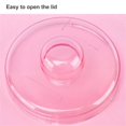 thumbnail image 3 of Visland Hamsters Feeder Small Animals Transparent Automatic Dispenser Auto Dispensers Pet Pellets Food Storage Bowl, 3 of 7