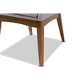 thumbnail image 7 of Baxton Studio Nexus Mid-Century Modern Greyish Beige Fabric Upholstered and Walnut Brown Finished Wood 5-Piece Dining, 7 of 7