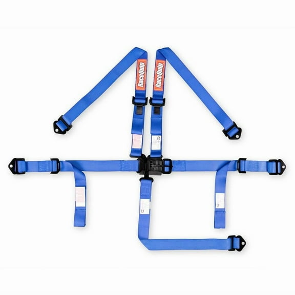 Racequip 709029RQP 5 Point Harness Latch and Link SFI 16.2 Pull Up Adjust Blue