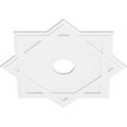 thumbnail image 2 of 36"OD x 6"ID x 20"C x 1"P Axel Architectural Grade PVC Contemporary Ceiling Medallion, 2 of 11