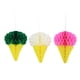 thumbnail image 4 of Injueey Bola de nido de abeja, suministro de autoensamblaje, accesorios en forma de helado para decoración de bodas, diseño de papel, adornos Artesanía Blanco, 4 of 6