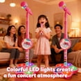 thumbnail image 3 of The Multifunctional Microphone Toy, Multi-Functional Microphone Toy with Adjustable Stand, Speakers and Lights, Compatible with Mobile Phones, for Christmas and Birthday (Black), 3 of 8