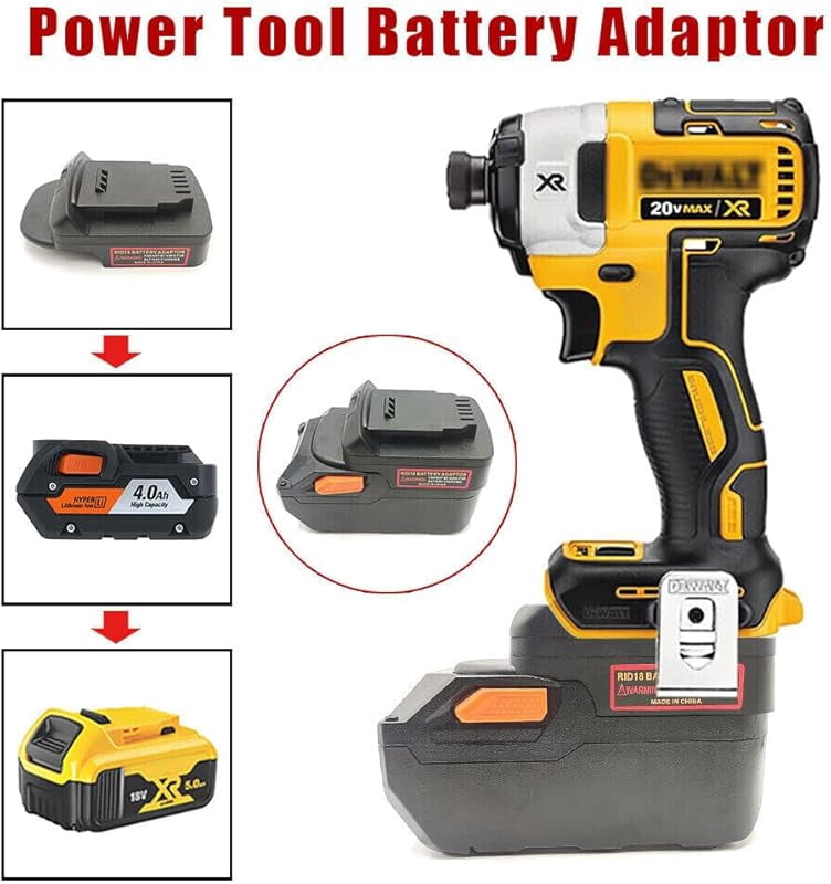 Adapter For AEG-18V Li-ion Battery Converter Compatible with De*walt 20v Power Tool