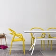 thumbnail image 3 of Compamia Mila Dining Arm Chair in Yellow, 3 of 8