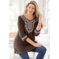 thumbnail image 5 of Woman Within Plus Size Embroidered Knit Tunic, 5 of 6