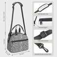 thumbnail image 3 of Goofa Weave Geometric Pattern Lunch Bag ,Insulated Lunch Box, Small Leakproof Cooler Food Lunch Containers Reusable High Capacity Lunch Tote Bags, 3 of 8
