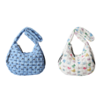 thumbnail image 1 of Bolso Hombro Acolchado para Mujer Mano Nailon Con Lazo (lazo) Azul, 1 of 6