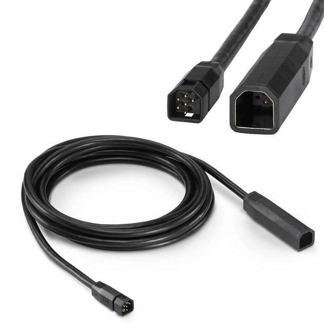 Humminbird Transducer Extension Cable 720096-1 EC M10; For Use To Extend Cable Length Of Compatible Transducer; 10 Feet Length; Black