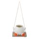 thumbnail image 2 of Swing Planter Pot Cute Animal Shape Decorative Resin Hanging Plant Pot Flower Pot for Indoor Outdoor Plants Succulent Duck, 2 of 4