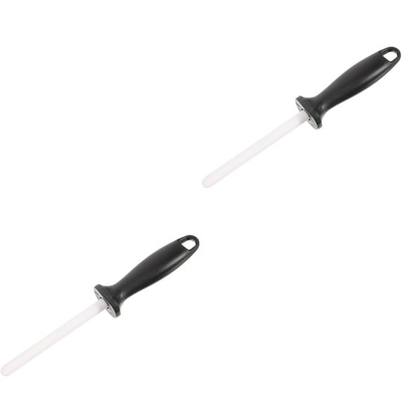 Set of 2 5-inch Household Sharpening Stone Ceramic Rod Polishing Tool Afiladores De Cuchillos