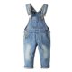thumbnail image 1 of Overoles de Mezclilla Para Niñas, Cintura Elástica Interior, Lavado, Elástico,KIDSCOOL SPACE, Azul Claro, 18-24 meses, 1 of 6