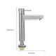 thumbnail image 3 of Grifo monomando de acero inoxidable para lavabo de agua fría, para baño y cocina (Estilo 2), 3 of 7
