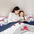 thumbnail image 5 of Castle Fairy Kids Football Twin Comforter Sets,Ball Game Bedding Set,Sport Bedding Set, 5 of 8