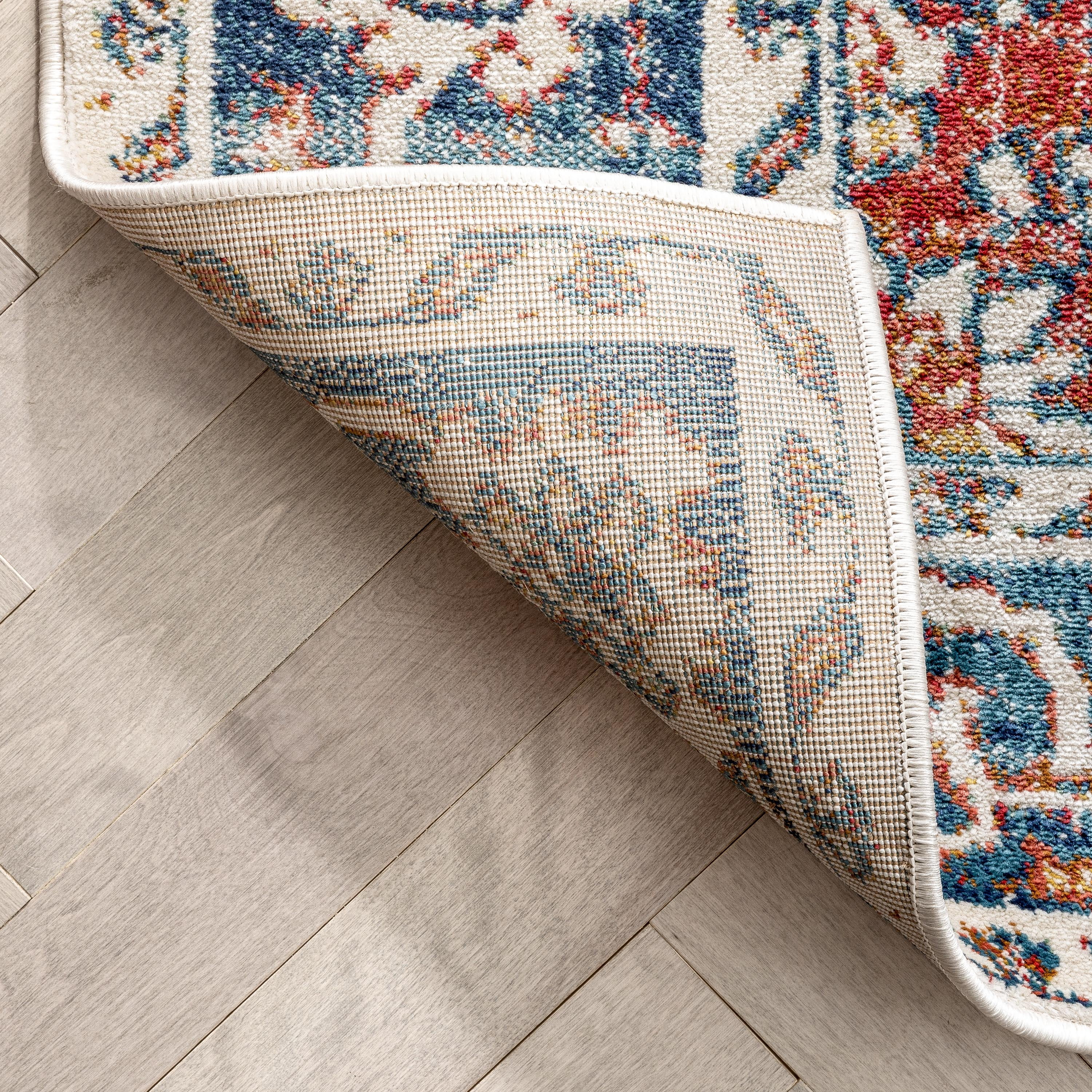 Well Woven Tulsa Arco Medallion Oriental Red Blue 2'3" x 7'3" Runner Area Rug