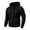 Black, variant on Delconic Mens Fleece Pullover Hoodie Casual Classic Hooded Sweatshirt with Large Front Pocket Ribbed Cuffs and Hem Regular Fit Army Green L