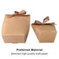 thumbnail image 2 of Kearding Paquete de 12 Uds. De bolsas, regalos de cartón, caja de pajarita de caramelo, bolsas de paquete de boda con personalidad, bolsa de Almacenamiento y organización del hogar Marrón Talla grande, 2 of 6