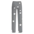 thumbnail image 5 of Women Pajama Pants Long Comfy Casual Drawstring Stretch Wide Leg Lounge Pants Fashion Color Block Pajs with Pockets, 5 of 6
