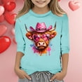 thumbnail image 2 of TZEWGL T-Shirts pour Nouveau-Né Imprimé Col Rond Manches Courtes Courtes Raccourcies Blouse pour Bébé Taille 13-14T, 2 of 4
