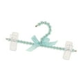 thumbnail image 6 of 5pcs Clothes Hangers Coat Garment Rack Covered in Faux Pearl Beads with 2 Clips, Blue, 6 of 8