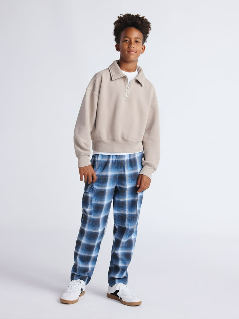 Weekend Academy Boys Fleece Quarter Zip Sweatshirt, Sizes 4-18