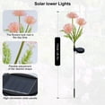 thumbnail image 3 of Qoosea Solar Garden Lights, Solar Flowers Lights with LED Glowing Flowers Stems Outdoor for Garden Decoration Yard Decor, 2 pack, 3 of 9
