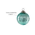 thumbnail image 5 of Serene Spaces Living Set of 9 Assorted Teal Glass Ball Ornaments for Christmas Tree, Holiday Decorations, Winter Wedding, Table Centerpiece, Window Box, Measures 3" Diameter, 5 of 6