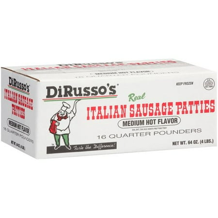 Dirusso's Medium Hot Sausage Pattie