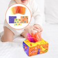 thumbnail image 1 of Caja de pañuelos para bebés, papel arrugado, pañuelos sedosos, papel de juego, pañuelos desgarrables multifuncionales, actividades para y niñas Dinosaurio Baoblaze juguetes sensoriales, 1 of 8