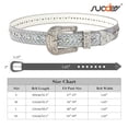 thumbnail image 7 of SUOSDEY Sparkly Rhinestone Belt for Women Men Western Cowboy Cowgirl Bling Diamond Leather Belt for Jeans Gifts, 7 of 7