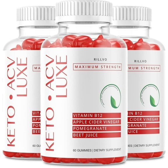 (3 Pack) Luxe Keto ACV Gummies Advanced Formula Luxe Keto Gummies 180 Gummies