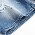 thumbnail image 6 of Turilly Men's Shorts Clearance Denim Shorts With Micro Elastic Fit Button Zipper Pockets For Casual Pants Shorts, 6 of 6