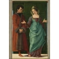 thumbnail image 2 of Ercole de' Roberti 18x24 Gold Ornate Framed and Double Matted Museum Art Print Titled - Portia and Brutus (1486-1490), 2 of 4