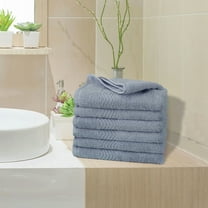 PiccoCasa 6 Pack Soft & Absorbent Hand Towels 100% Cotton 13 x 29 Inch for Bathroom Dark Blue