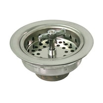 HighcraftKitchen Sink (3-1/2 Inch) Stainless Steel Drain Assembly With Strainer Basket - Spin and Seal With Threaded Stopper…