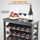 thumbnail image 3 of Botellero VEVOR modular para 42 botellas, madera de bambú, color negro, 3 of 9