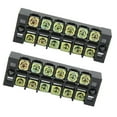 thumbnail image 1 of Bande Terminale, 600V 35A 2 Pcs Bloc Terminal à Double Rangée de Fils pour Ponts pour Éclairage 6 Positions 3506, 10 Positions 3510, 12 Positions 3512, 1 of 7