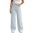 thumbnail image 5 of Women Jeans High Waisted Denim Pants Elastic Waist Stretchy Loose Curvy Denim Pants, 5 of 7