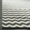 thumbnail image 5 of SAFAVIEH Dhurries Karissa Geometric Area Rug, Ivory/Charcoal, 3' x 5', 5 of 7