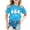 Sky Blue, variant on HNMKIU Easter Themed Graphic Tee For Kids Casual Comfortable Holiday Celebration Tops For Girls And Boys Sky Blue,3-4 Years