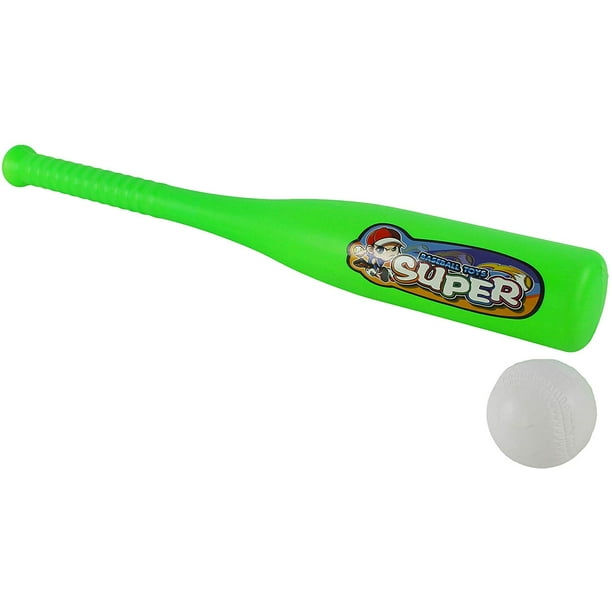 Children's Play Fun Time in The Sun Toy Baseball Bat and Ball ( Colors