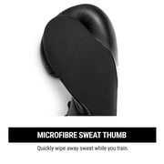 Hayabusa S4 Lace Up Boxing Gloves For Men and Women - Black, 14oz
