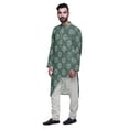 thumbnail image 2 of Atasi Designer Kurta Set For Boys Printed Long Kurta Pajama Summer Clothing, 2 of 4
